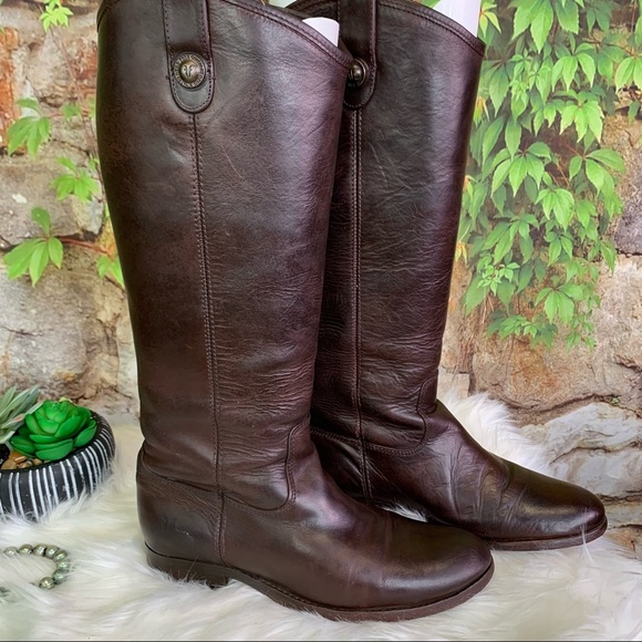 FRYE Cordovan Melissa Leather Button Boots, 7B - Picture 5 of 15